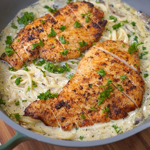Creamy Chicken Pasta with Mushrooms