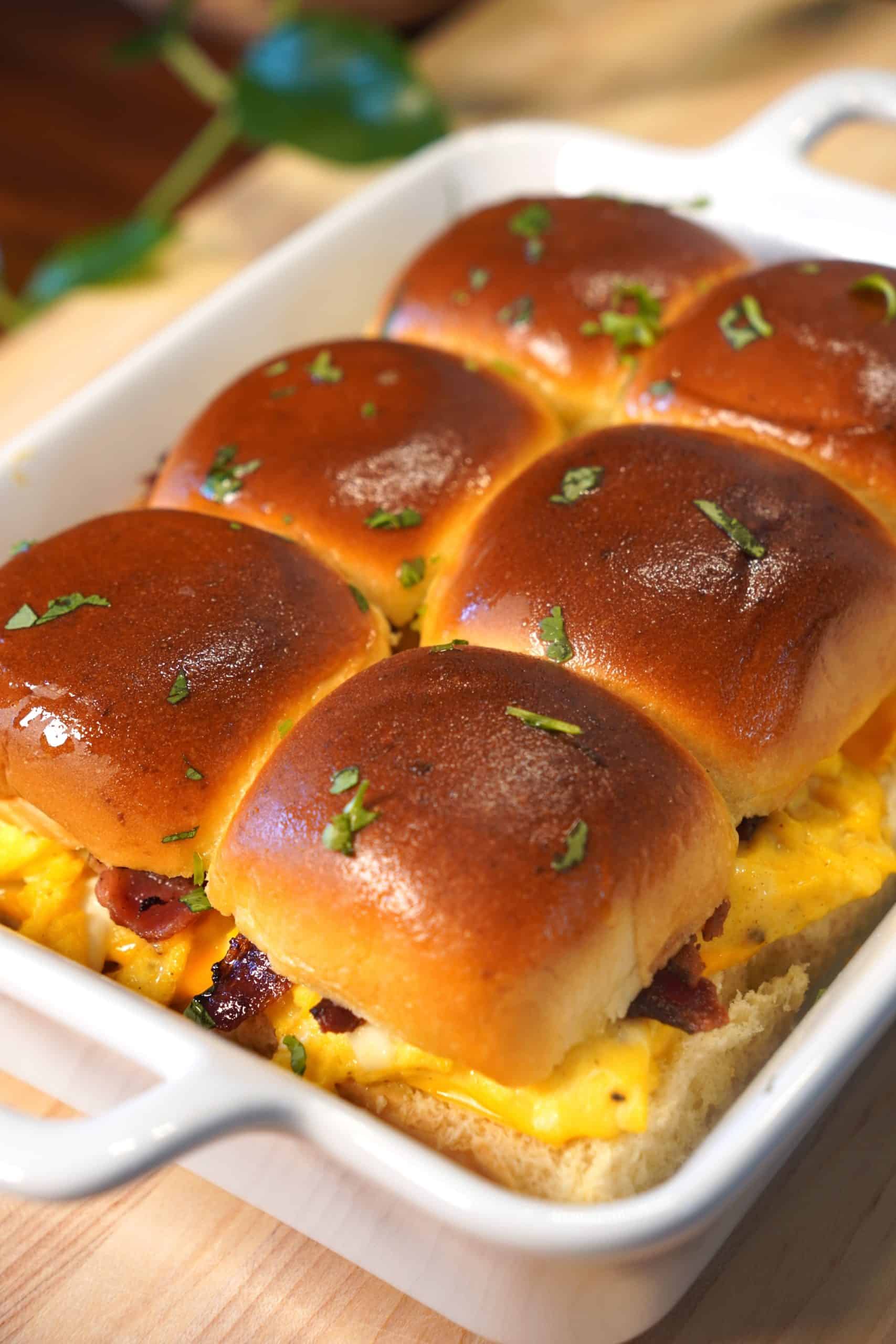 Cheesy Breakfast Sliders