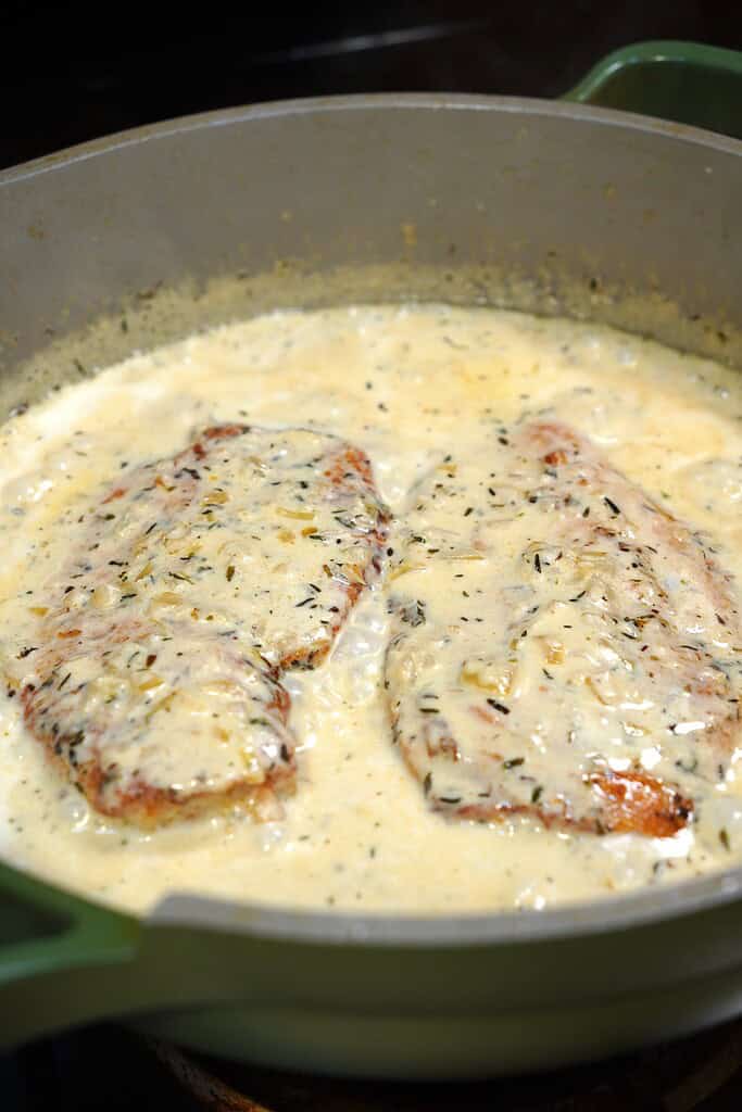 White Cream Sauce for Chicken