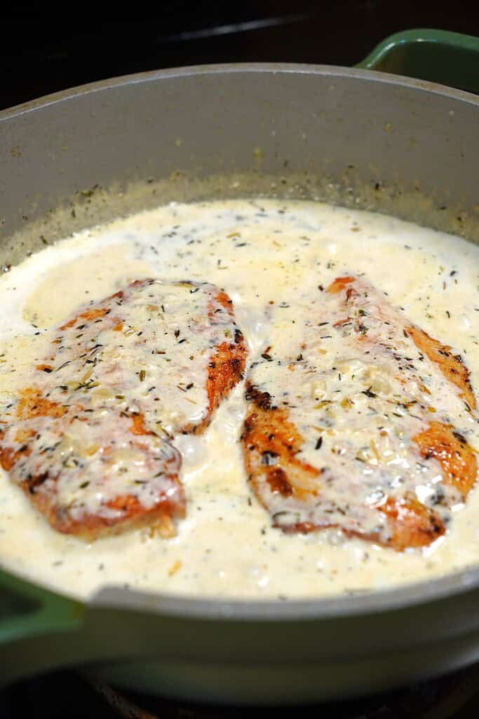 White Cream Sauce for Chicken