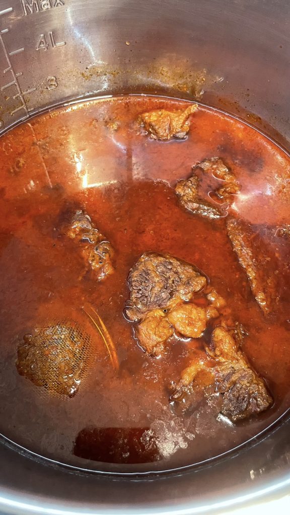 Birria borth before seasoning