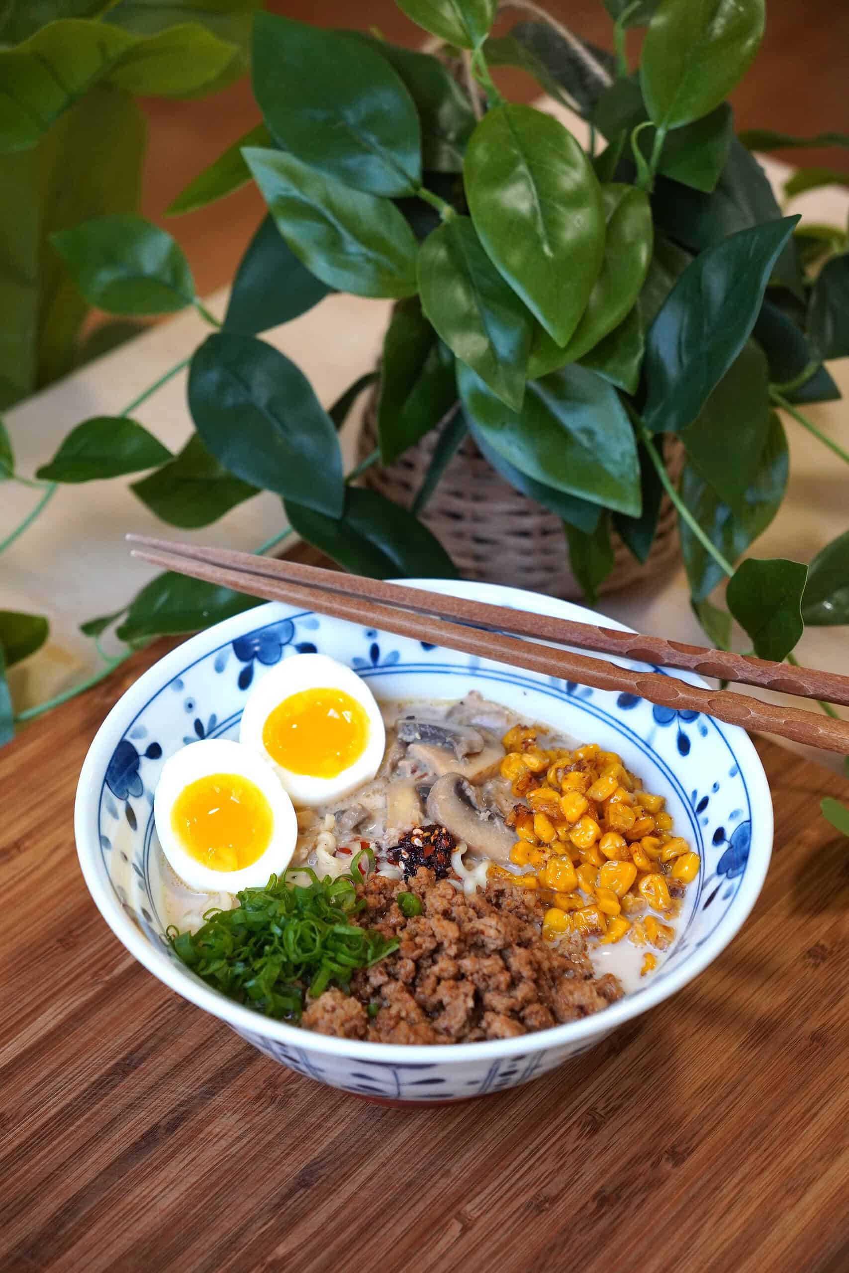 Creamy Ramen Noodles Soup