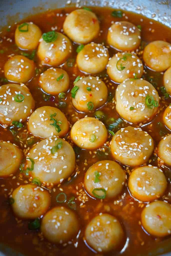 Sweet and sour mushrooms