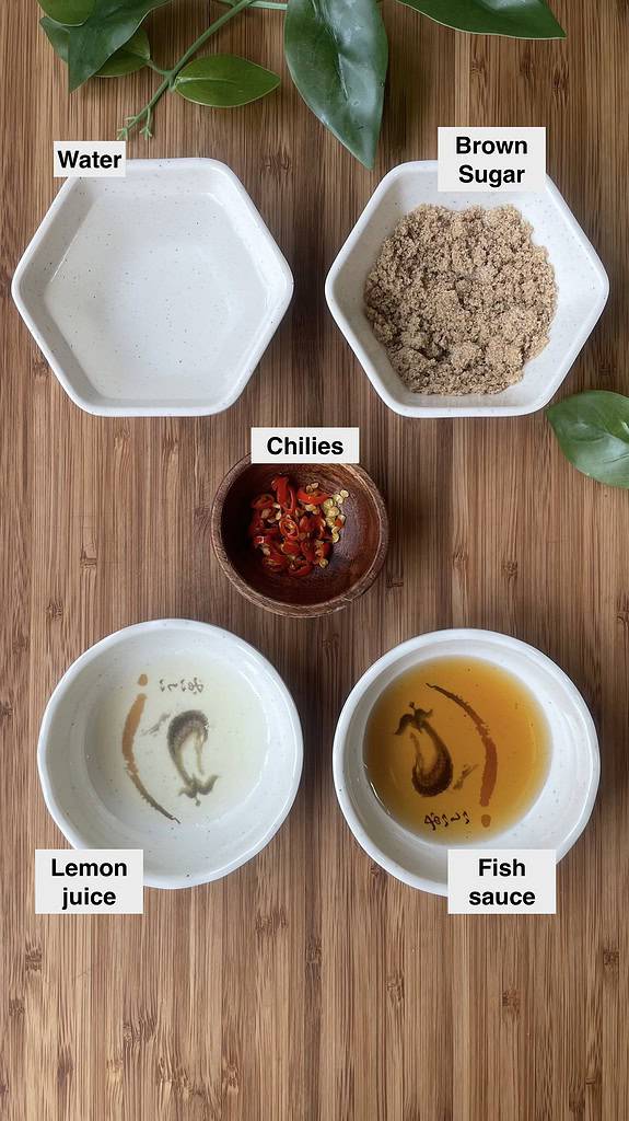 Vietnamese Chicken Wings Sauce Ingredients