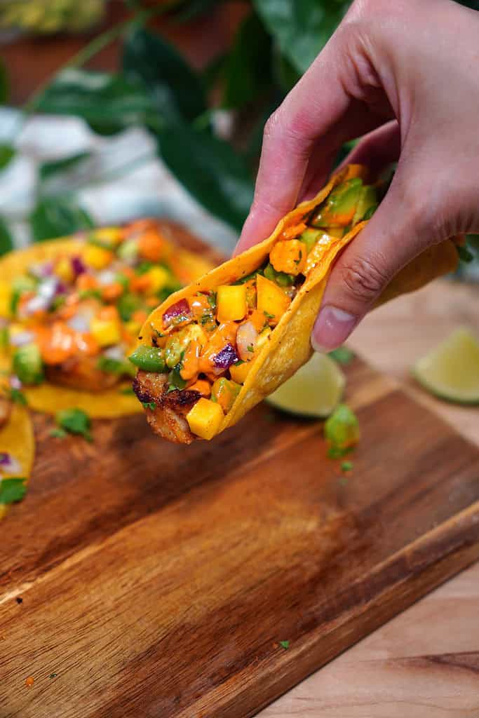 Fish Tacos with Mango Salsa