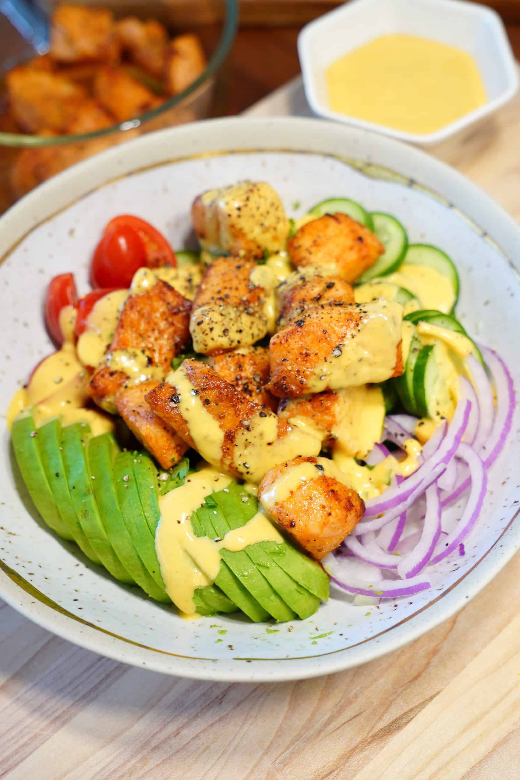 Bang Bang Salmon Salad