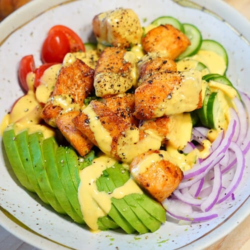 Bang Bang Salmon Salad