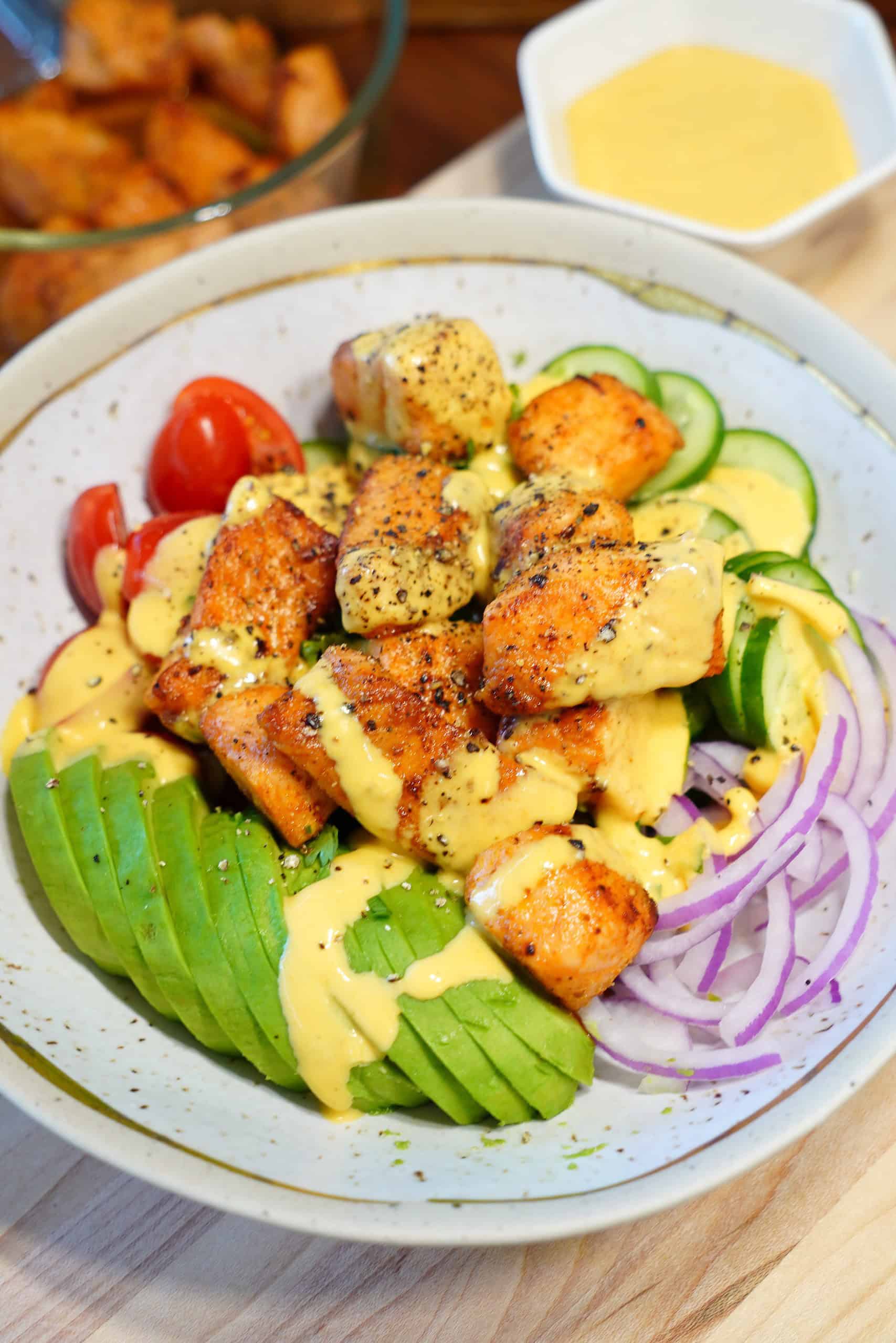 Bang Bang Salmon Salad