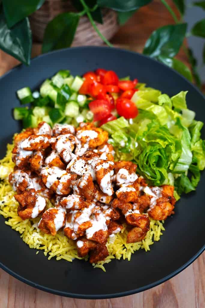 Garam Masala Chicken and Rice with Salad