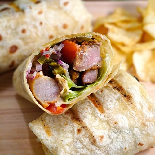 Simple Grilled Chicken Wrap