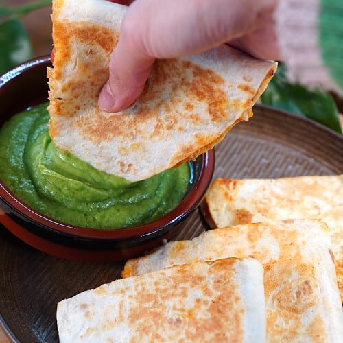 Shredded Chicken Quesadilla